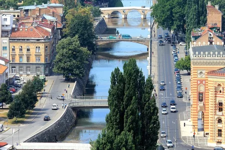 Rijeka Miljacka i sarajevski mostovi