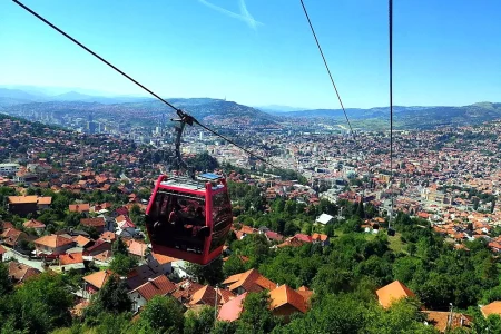 Pogled sa žičare na Sarajevo — “Sarajevo from the cable car”