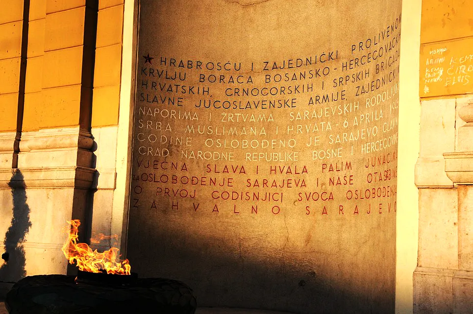 Vječna vatra, Sarajevo — spomen obilježje