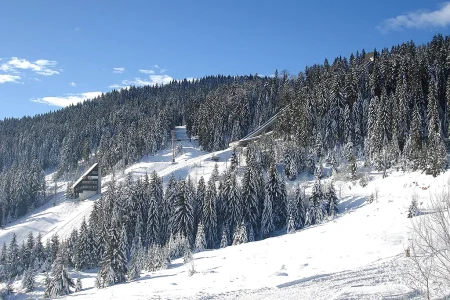 Mont Igman / Mount Igman, sa olimpijskim skakaonicama korištenim tokom Zimskih olimpijskih igara 1984.