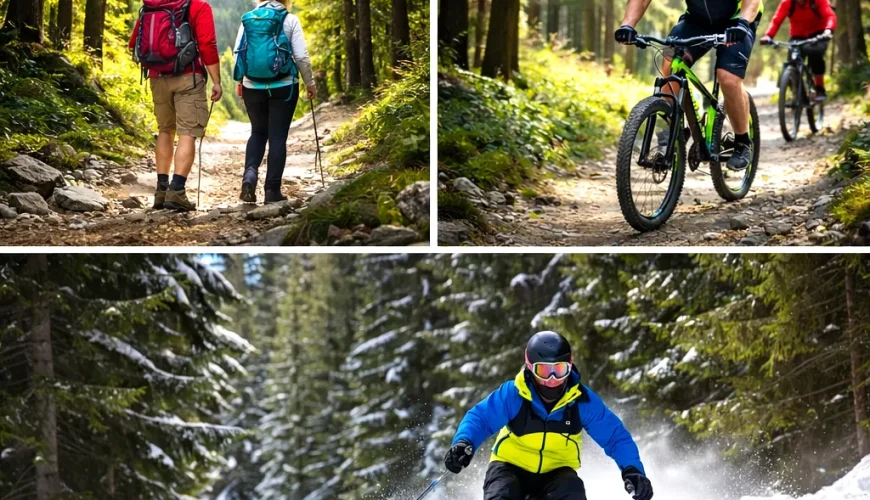 Igman, aktivnosti - planinarenje, šetnje, biciklizam, zimski sportovi