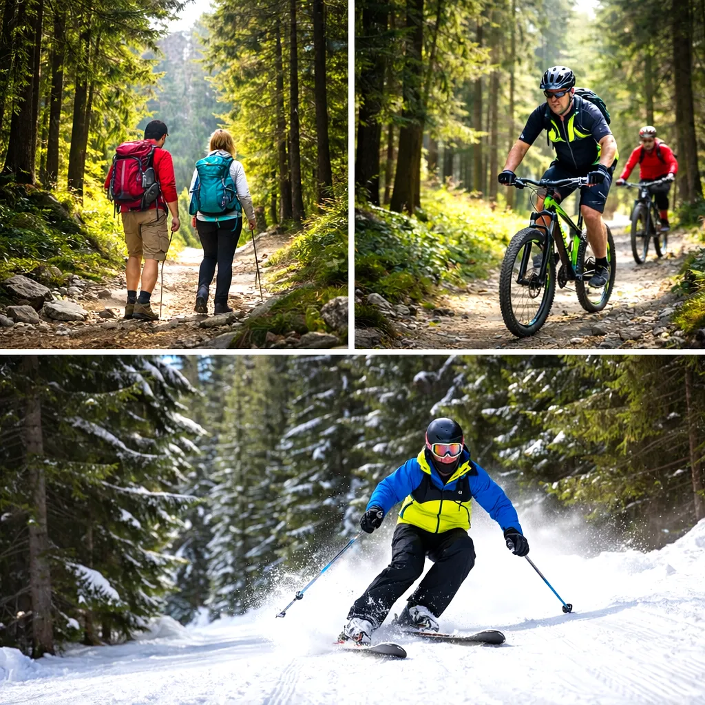 Igman, aktivnosti - planinarenje, šetnje, biciklizam, zimski sportovi
